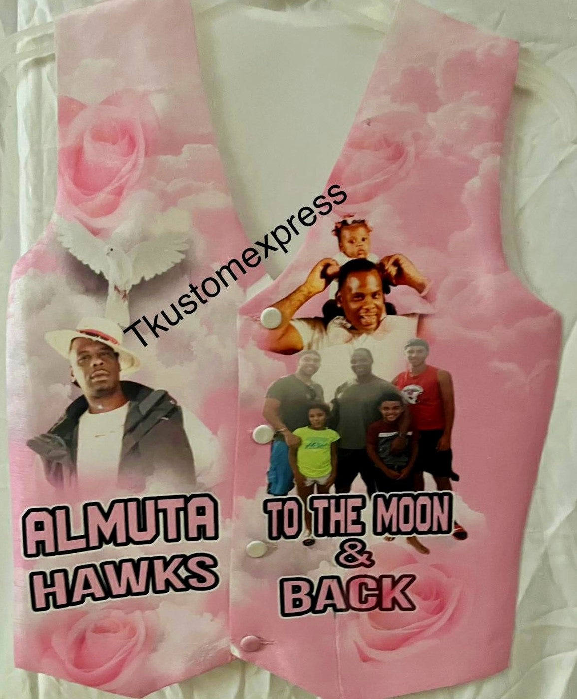 3D In Loving Memory Rip vest ( front only ) design
