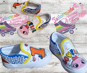 Kids canvas  Custom character  shoes