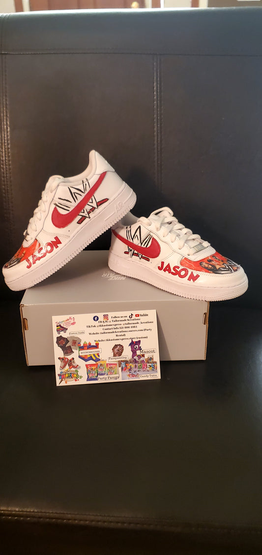 Kids Air Force Custom character  shoes