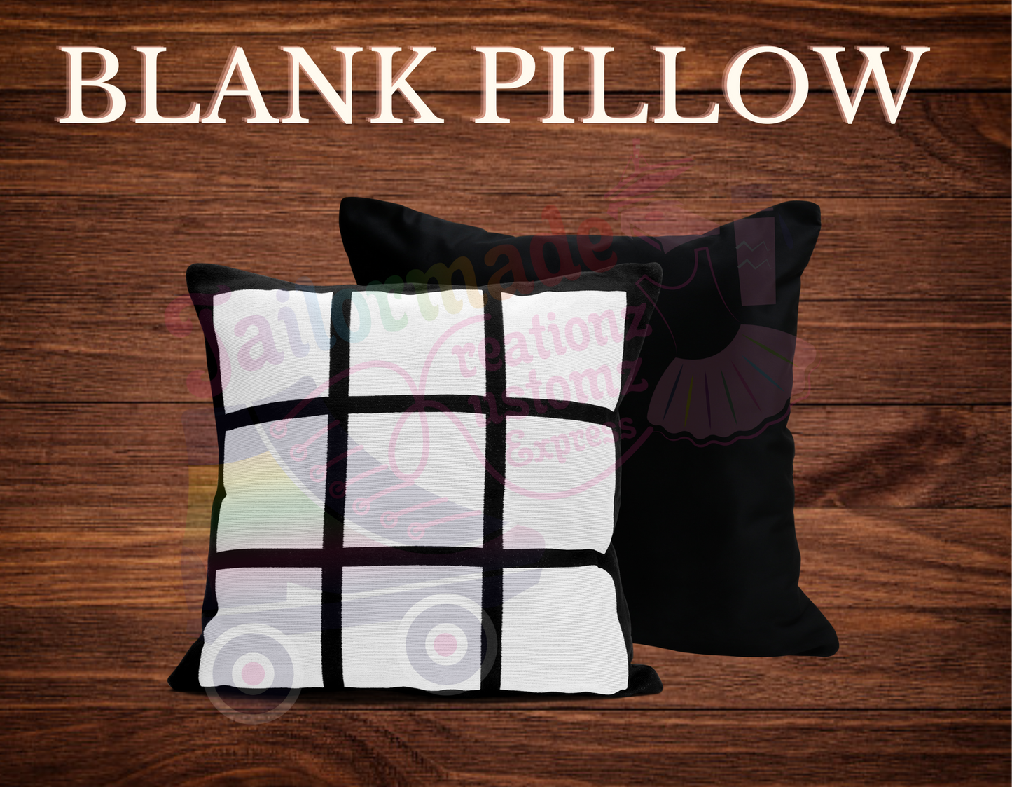 blank sublimation pillow covers polyester 9 panel