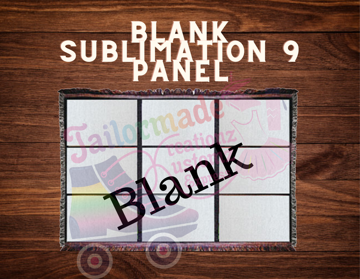 9-Panel Sublimation Throw Blanket