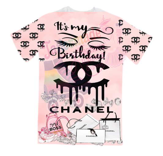 It's my birthday  3D T shirts channel theme  customize yo way front only design