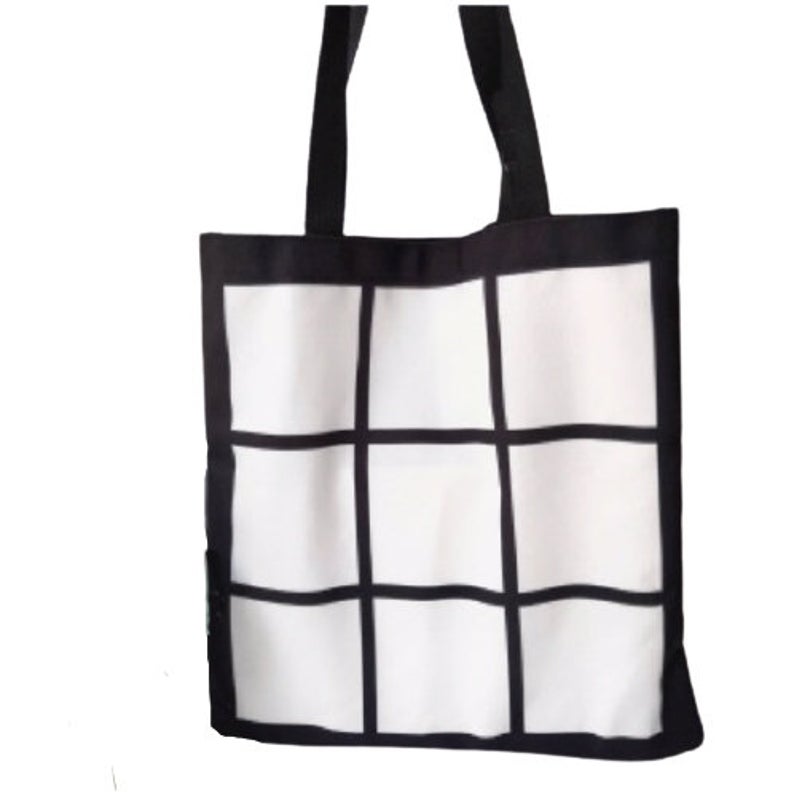 Blank Canvas 9 Panel Tote Bag