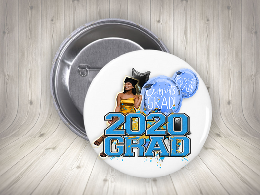 Custom Graduation Pin, Custom Graduation Badge, Personalized Pin, Personalized Buttons, Class of ....... Pin, Class of ... Button